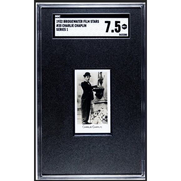 1932 Bridgewater Charles Chaplin SGC 7.5 Charlie Chaplin, City Lights Tramp - Picture 1 of 3